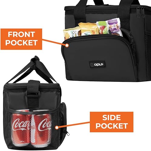 Miniatura 5 de OPUX Enfriador suave plegable aislado de 9 cuartos de galón bolsa de almuerzo para hombres enfriador de viaje pequeño para campamento familia