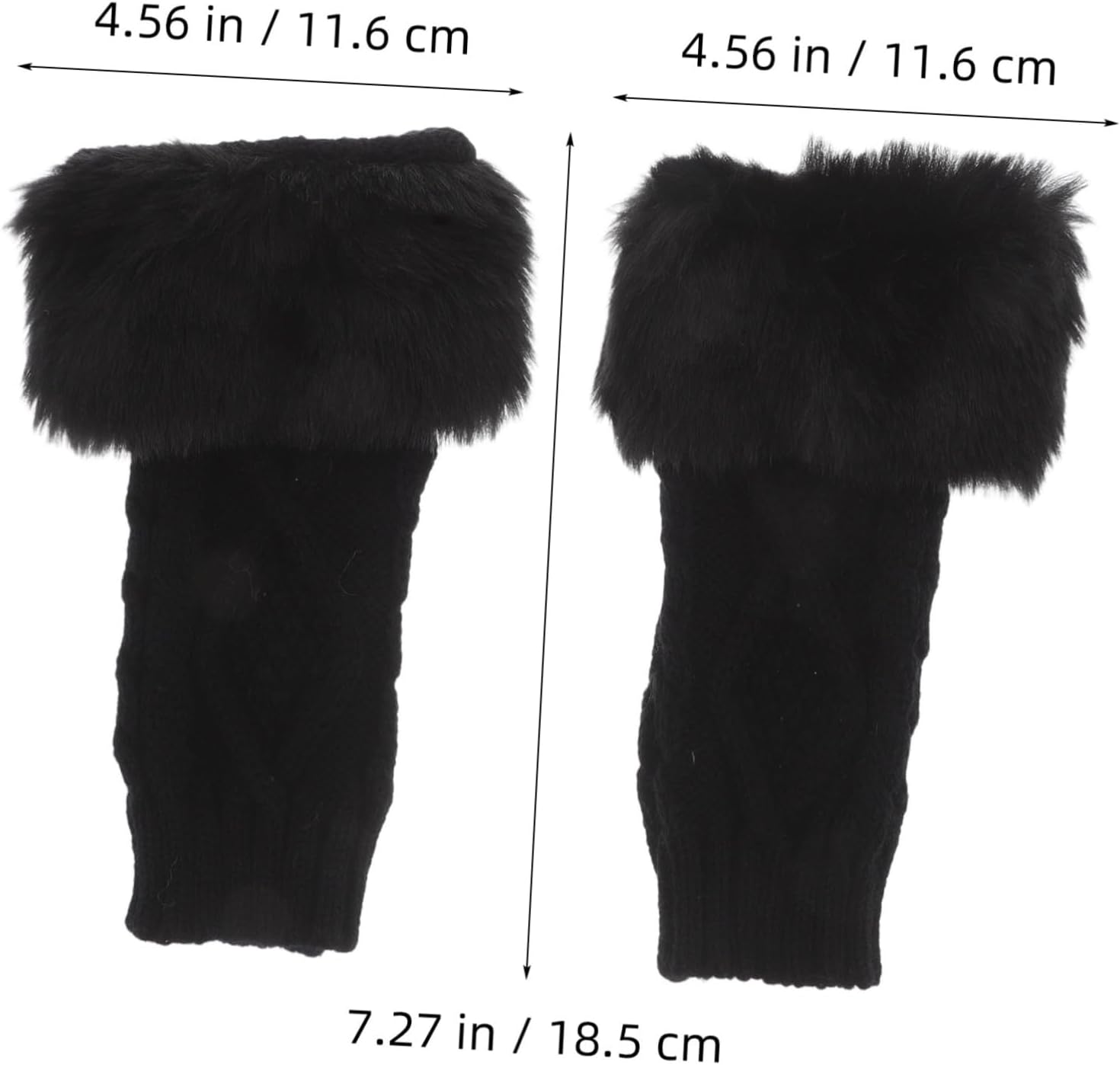 CALLARON Women's Warm Wrist Cuffs Knitted Detachable Hand Sleeves for Winter Sweater and Blouse Winter Knitting