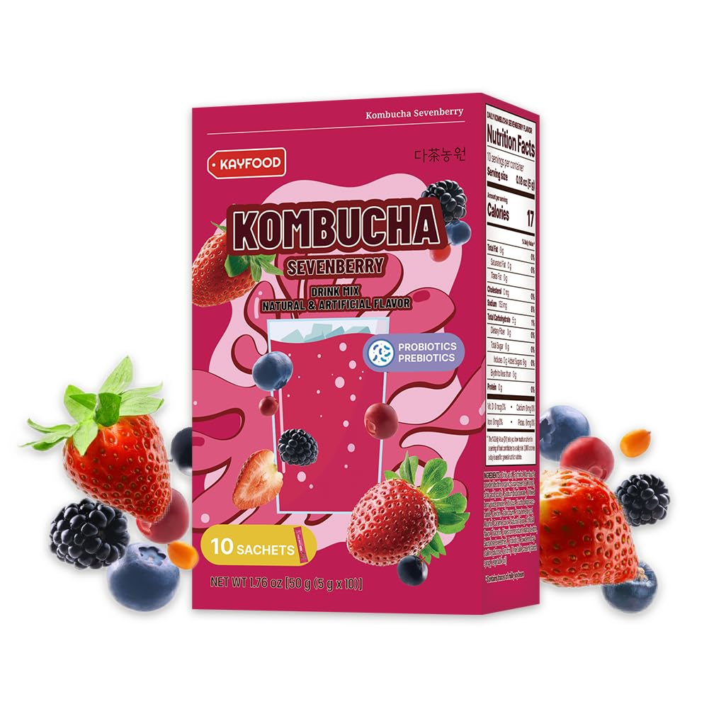 Amazon.com: KAYFOOD-Kombucha-Sevenberry-Garden-Daily Zero Sugar