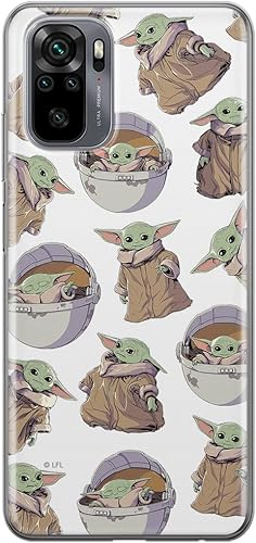Miniatura 3 de ERT GROUP Caja del teléfono móvil para Xiaomi REDMI Note 1010S Original y con licencia oficial de Star Wars Patrón Baby Yoda 022 adaptado de manera