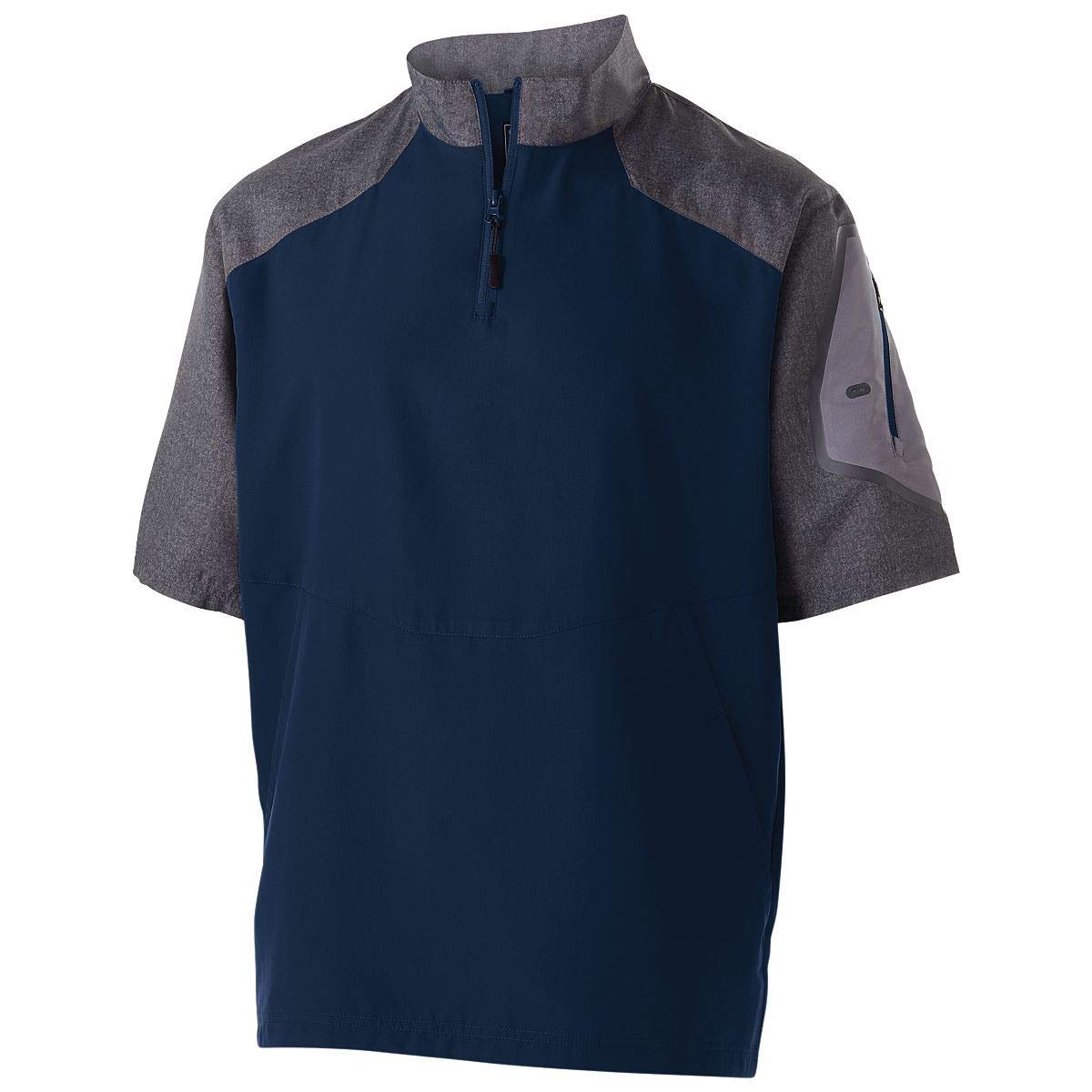 Holloway Herren Raider Kurzarm-Pullover Hemd, Carbon PRT/Marineblau, 4X-Groß