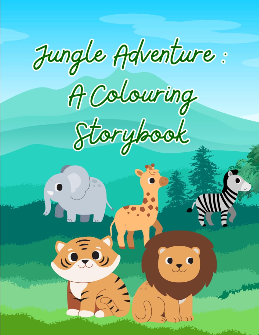 Jungle Adventure : A Colouring Storybook