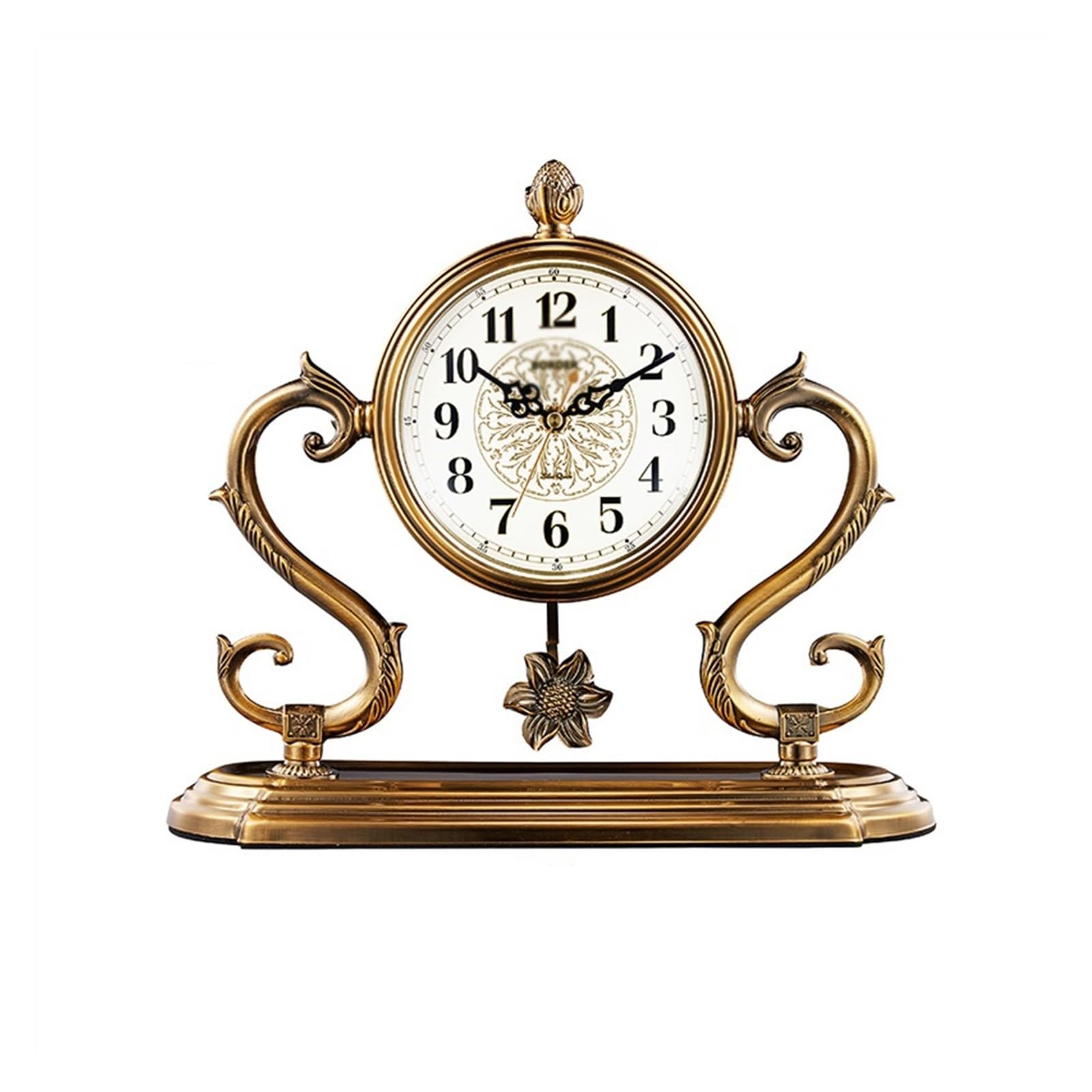 Décorative Horloge de Bureau Horloge de Table de Salon Horloge de Table en métal Horloge de Table rétro Décorations for la Maison for Salon Chambre Étagère pour Bureau Chambre Table