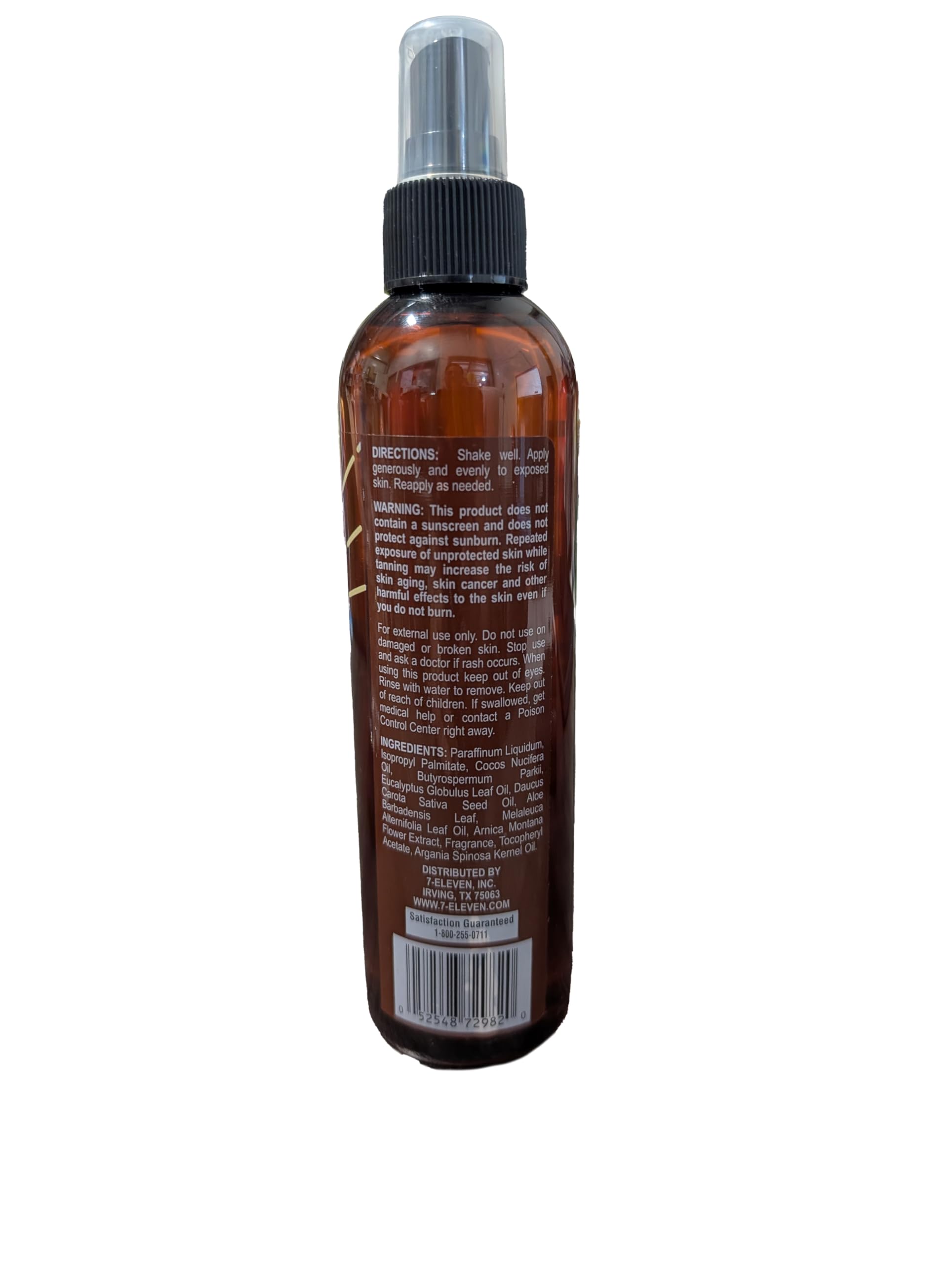 24/7 Life Dark Tanning Oil 8 Oz - Moisturizing Sun Tan Lotion with Coconut Oil & Aloe Vera, Dark Tanning Spray for Deep, Long-Lasting Tan, Hydrating for Glowing Skin