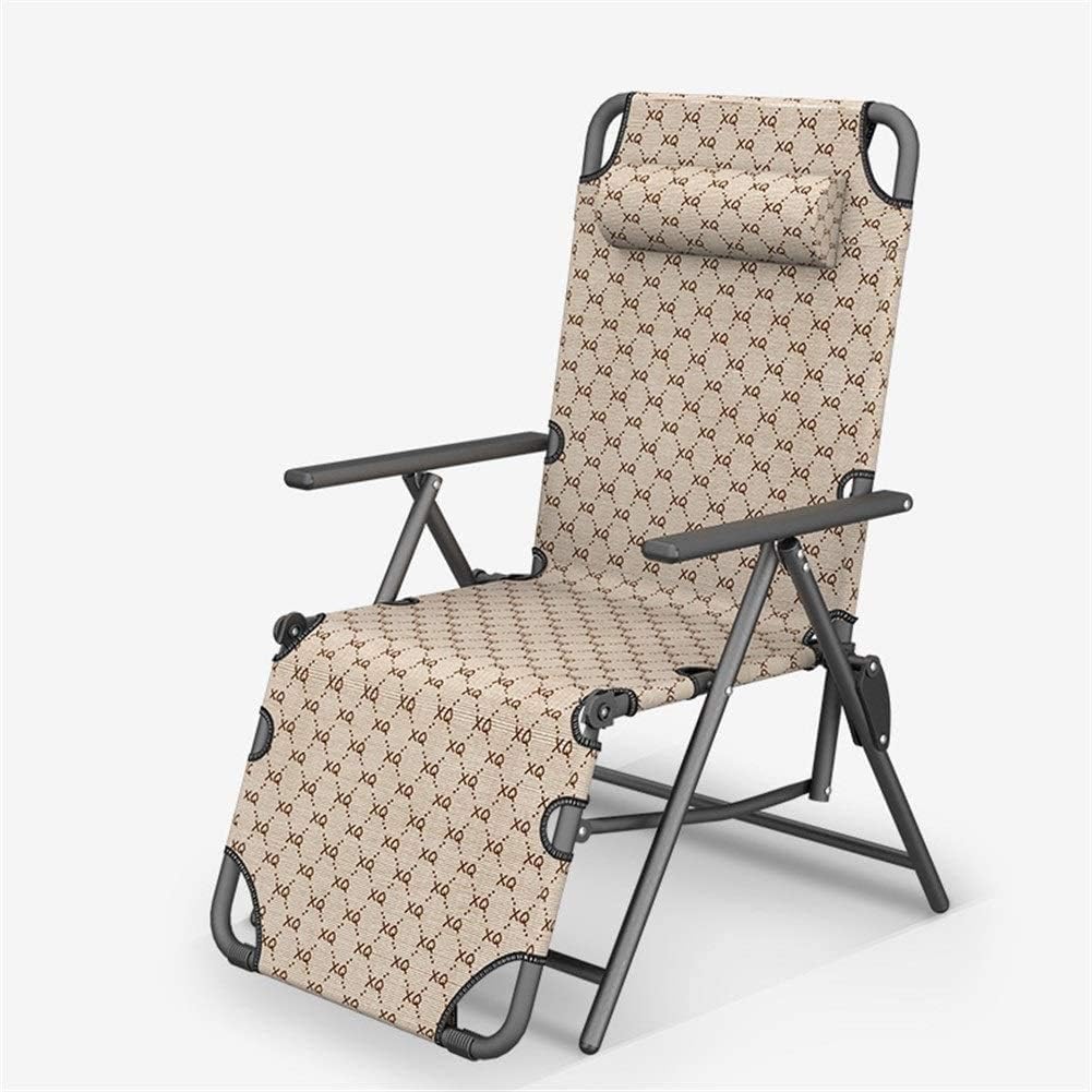 Tumbona Plegable Tumbona reclinable con balancín Plegable, 10 Posiciones, Silla marrón Ajustable, Muebles de jardín al Aire Libre, Cama Chihen220629
