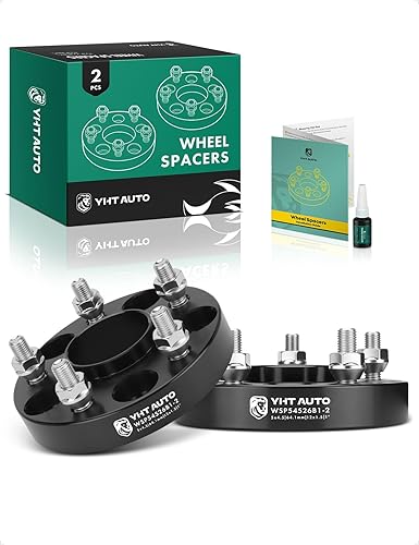 YHTAUTO 5x4.5 Espaciadores de rueda centrados en buje de 1 pulgada Compatibles con Acura, modelos Honda, Accord, Civic, CR-V, Odyssey, MDX,