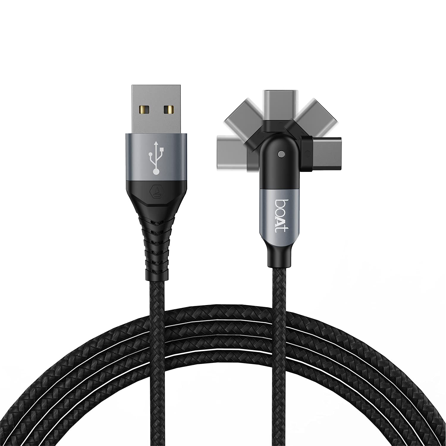 boAt C Axis 1.5 m Cable with Rotating Connector, 3A Rapid Charging, Stress Resistance & Tangle-Free Cable Organizer for Personal Computer (Mercurial Black) (B0974FCB43) Amazon Price History, Amazon Price Tracker