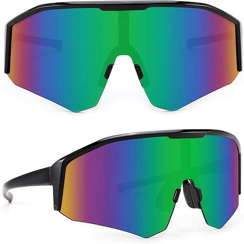 Karsaer Gafas de sol deportivas para ciclismo, visera, sombras frescas, para jóvenes, béisbol, sóftbol, gafas de sol para niños y niñas de 8 a 14