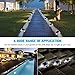 VOLISUN Solar Deck Lights Driveway Dock Lights, 12-Pack Led IP67 Waterproof Outdoor Warning Step Lights for Driveway Sidewalk Garden Pathway Yard(White)