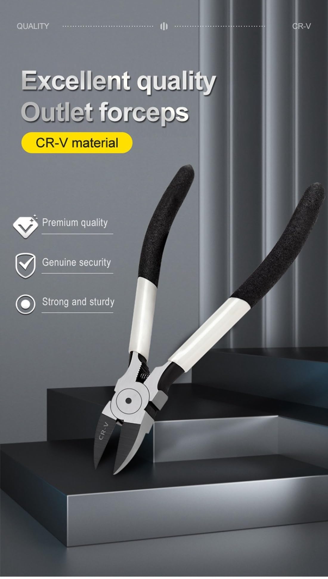 Szczypce 5 15 cm Cr-V Plastikowe Szczypce Szczypce Ukośne Mini Elektroniczne Narzędzie do ściągania izolacji Obcinacz Boczny Szczypce do kabli DIY Naprawa 1 (Kolor: 20 cm Czerwony)