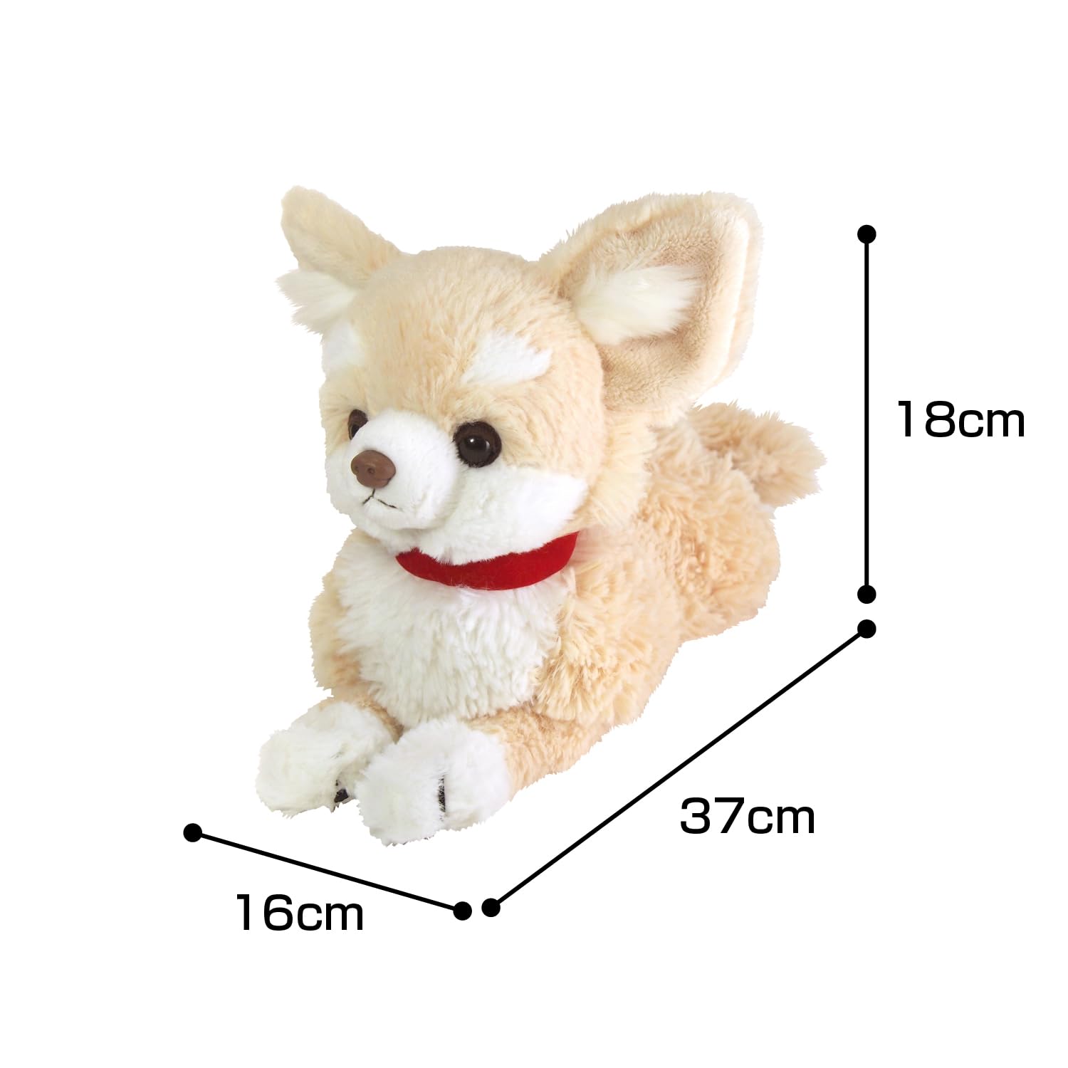 Amazon.co.jp: サンレモンひざわんこ チワワ クリーム ぬいぐるみP