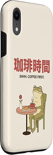 Miniatura 3 de Japanese Coffee Time Frog Retro Cafe Aesthetic Case for iPhone XR