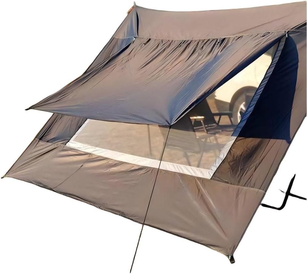 Car side tent for Chevrolet Trax, Sun Shade with Outdoor Privacy Wall,Black