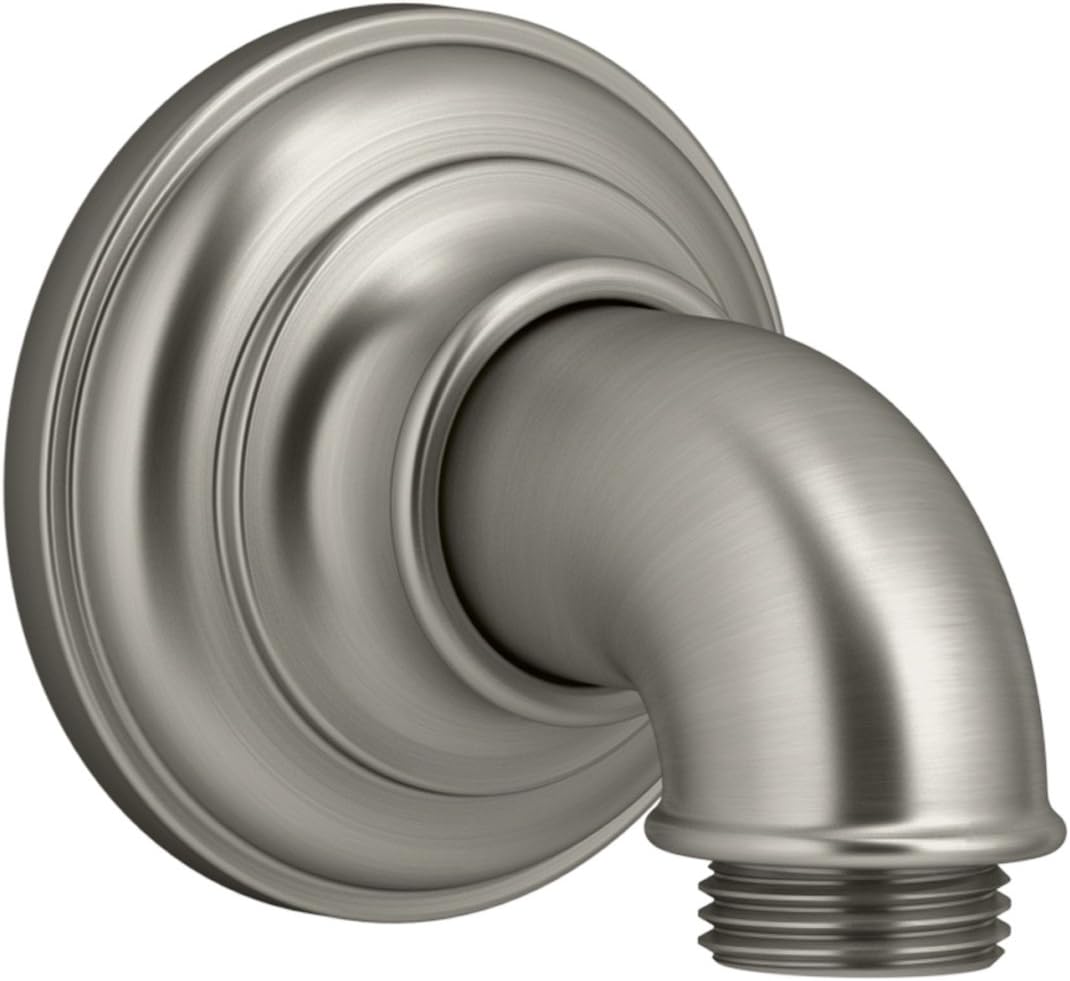 Kohler K-72796-SN Artifacts Wall-mount supply elbow, Vibrant Polished Nickel