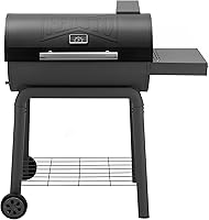 Vista 1 de Barbacoa de carbón con mesa lateral, parrilla de 30 pulgadas resistente para exteriores con área de cocción de 647 pulgadas cuadradas para barbacoas