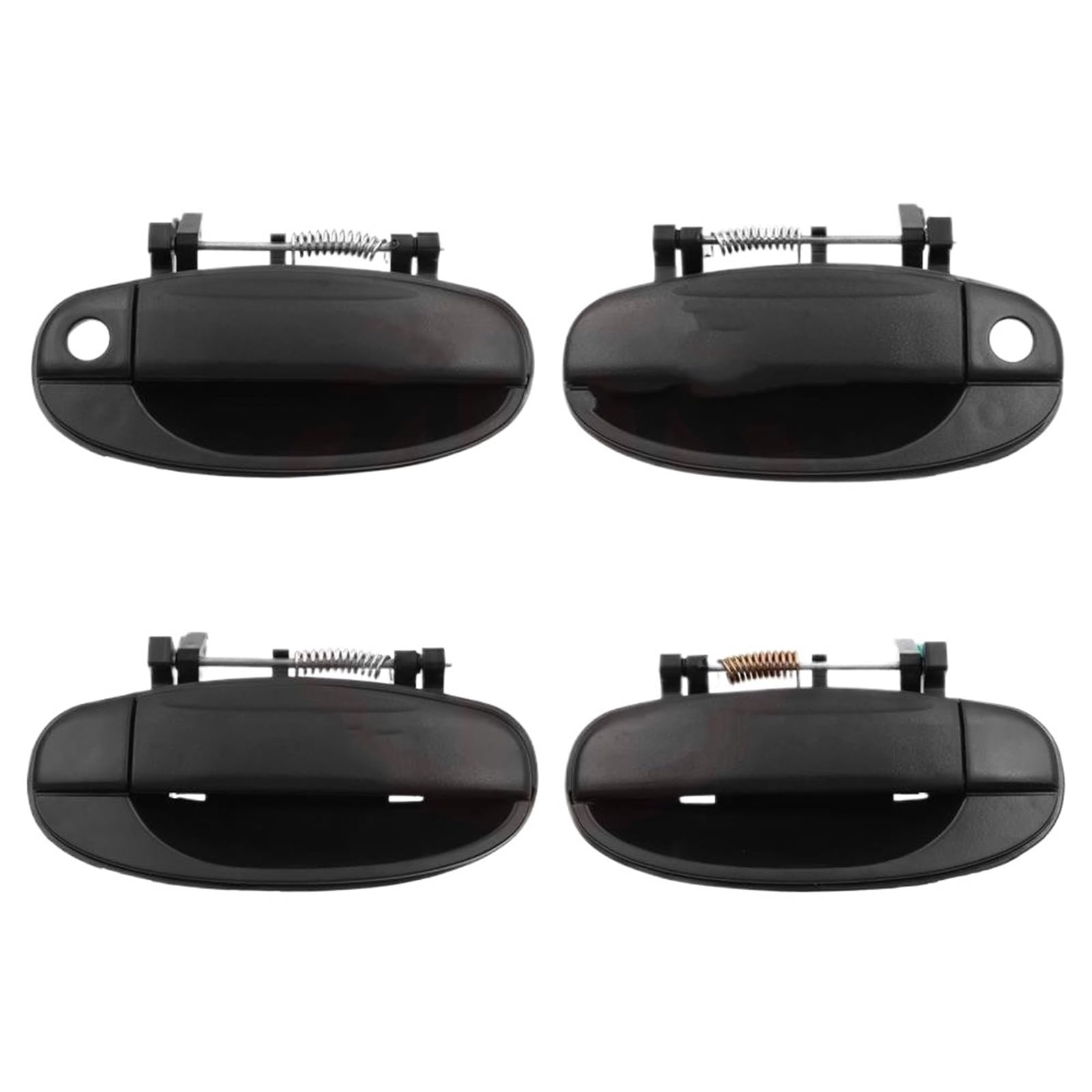 Hguvsjd Car Exterior Door Handles for Chevrolet for Aveo for Aveo5 2004-2011 Front Rear Outside Exterior Door Handles 96541631 96541632 96541633 96541634(Set of 4PCS)