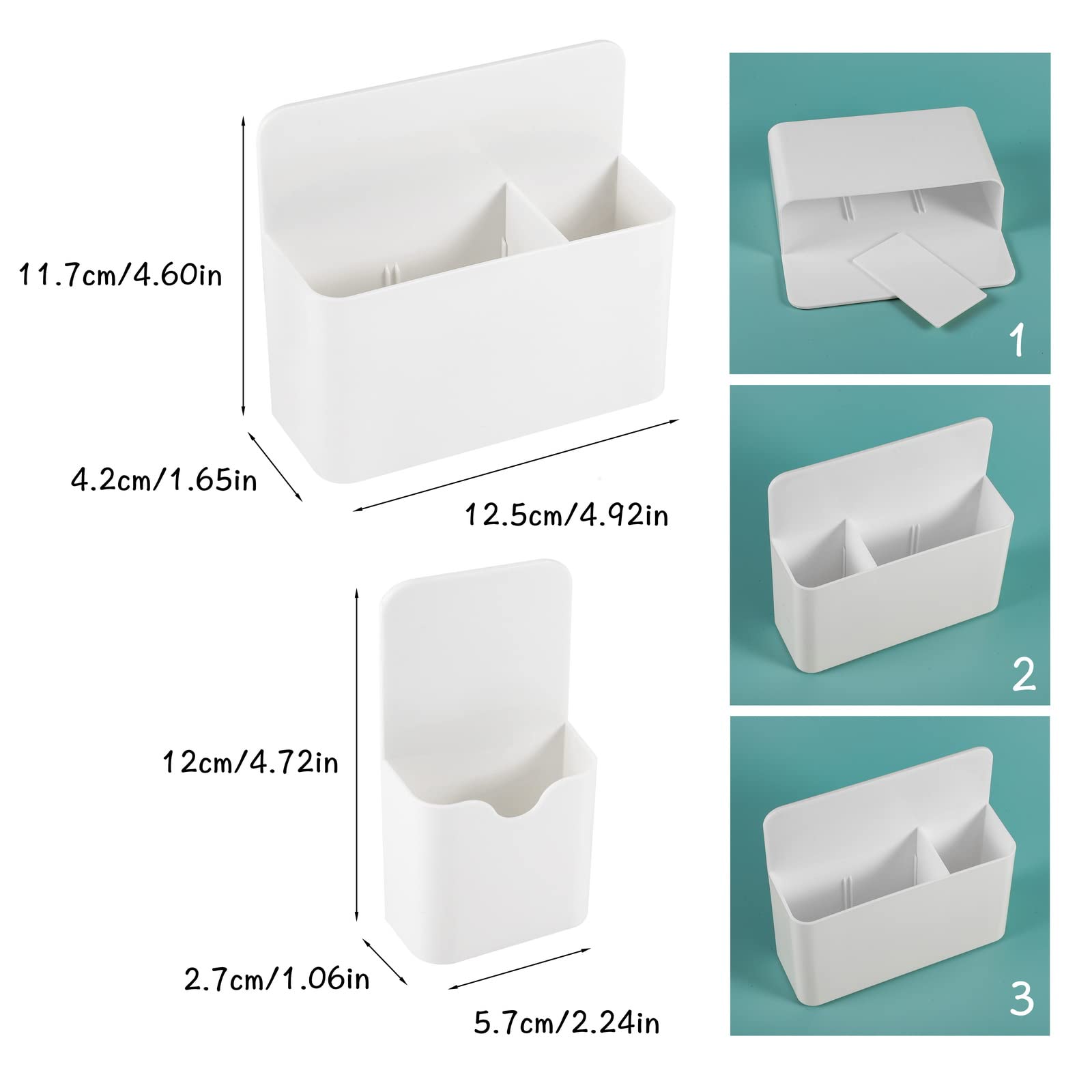 Tableau Frigo Porte-crayon Magnétique Frigo Mandeep - Pot à Stylos Aimanté Noir Pour Bureau, Tableau Blanc Ou Frigo - Design Minimaliste Et Pratique Accessoire Organisation