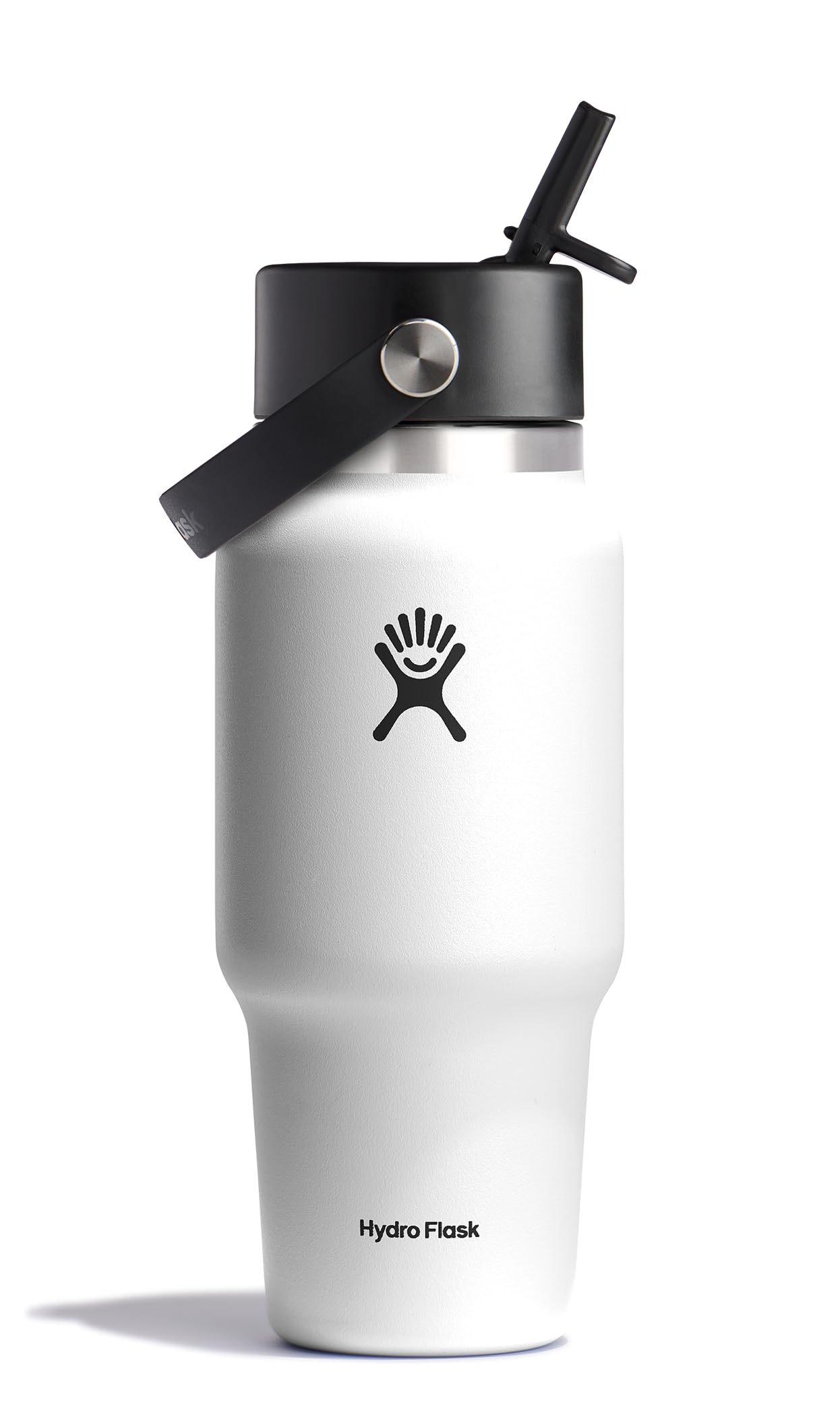 Hydro Flask 24 OZ Wide Flex Straw Travel Bottle White