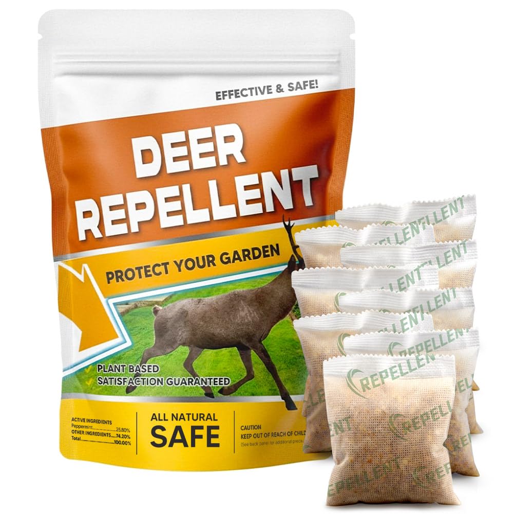 Deer Repellent for Plants, 8 Packs