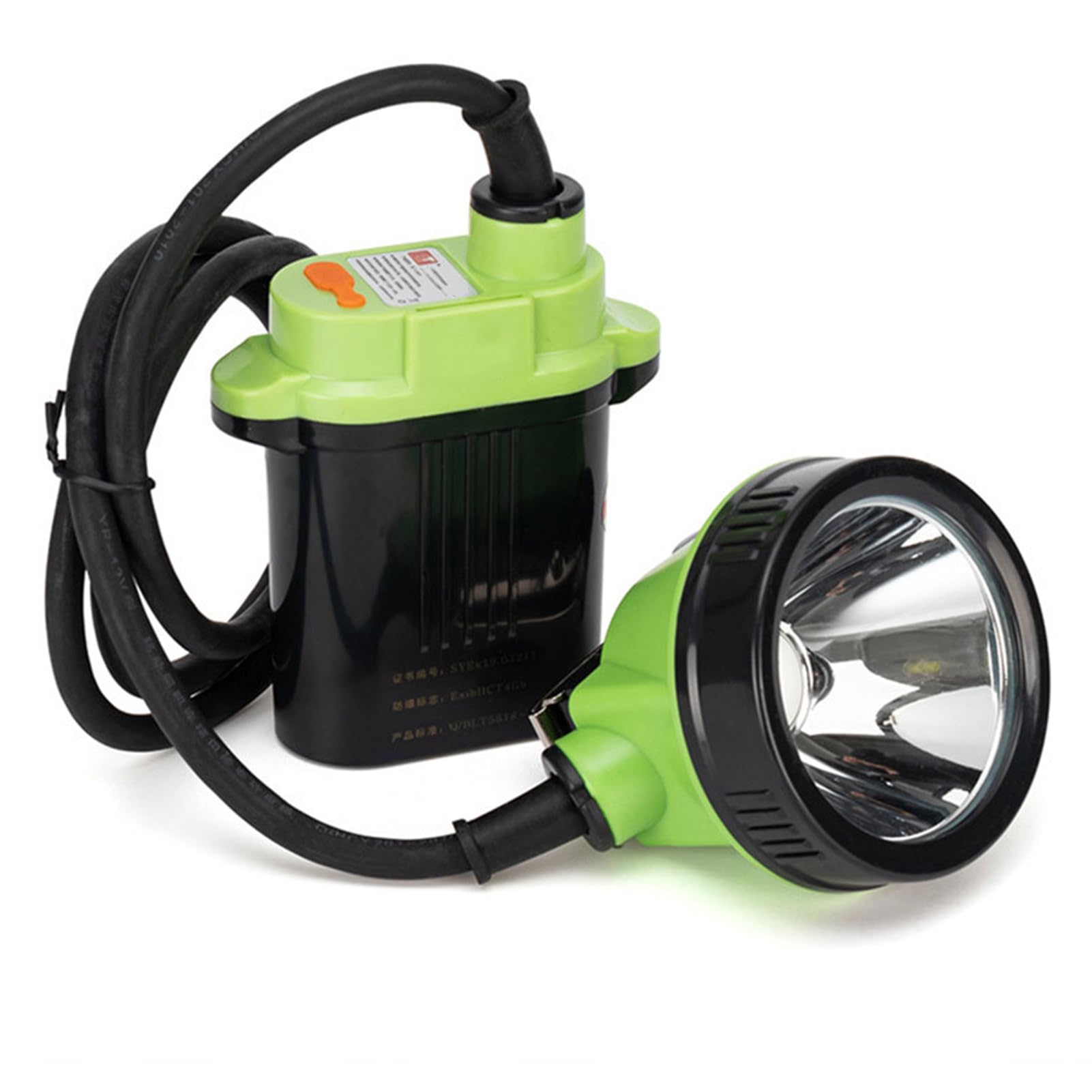 Linterna Frontal para Minería Linterna Frontal Recargable Antiexplosión para Mineros de Carbón Reflector para Casco de Seguridad, Linterna Frontal Impermeable para Trabajos Subterráneos