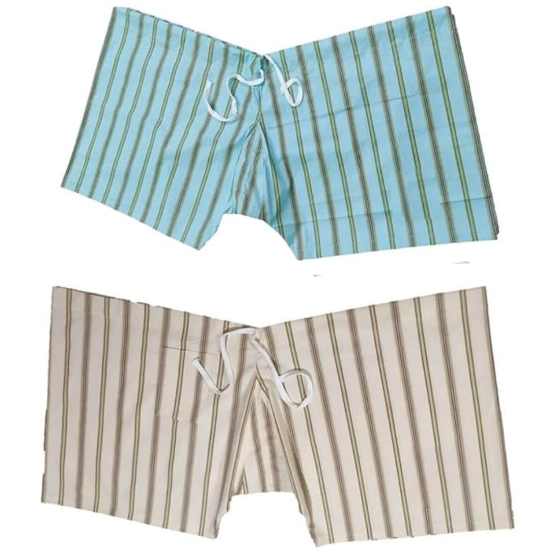 purplefly-spreading joy Cotton Underwear for Men| Khadi Striped Lattha | Janghiya | Patta Patti Nekar| Nada Jangiya | Chaddi | Nada/Drawstring to Fasten-picture-28