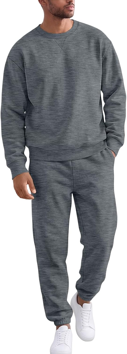 EFAN Men's Heavyweight Plush Fleece Sweatsuits