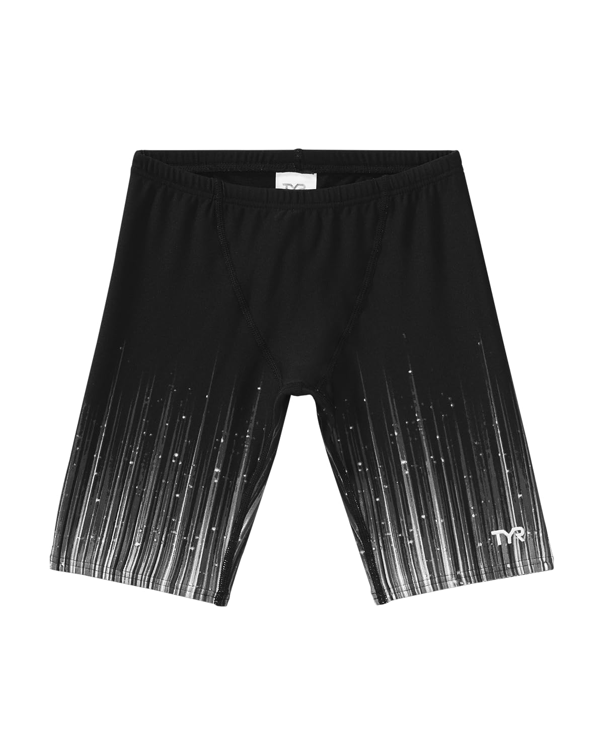 TYR Boy's Durafast Elite Solid Jammer Swim Suit, Titanium Speedwarp, 22