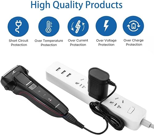 Miniatura 6 de Cargador de repuesto para afeitadora Panasonic Arc5, compatible con Arc4 Arc3 Wet Dry 3 4 5 Cuchilla de afeitar eléctrica RE7-40 RE7-68 RE7-59