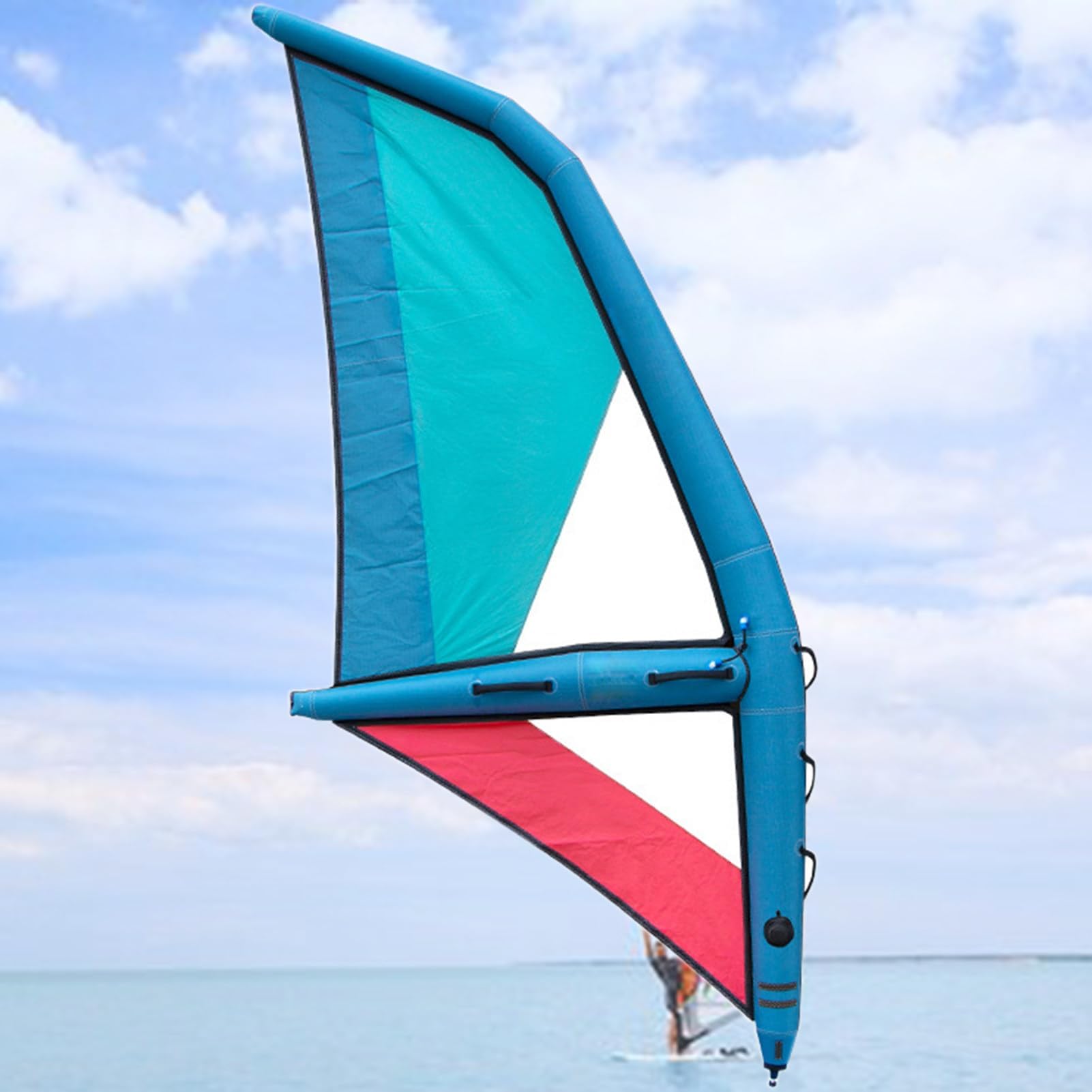 Aufblasbares Stand Up Paddle Board mit Windsurf-Segel, freistehendes Design für Jugendliche und Erwachsene Wasseraktivitäten