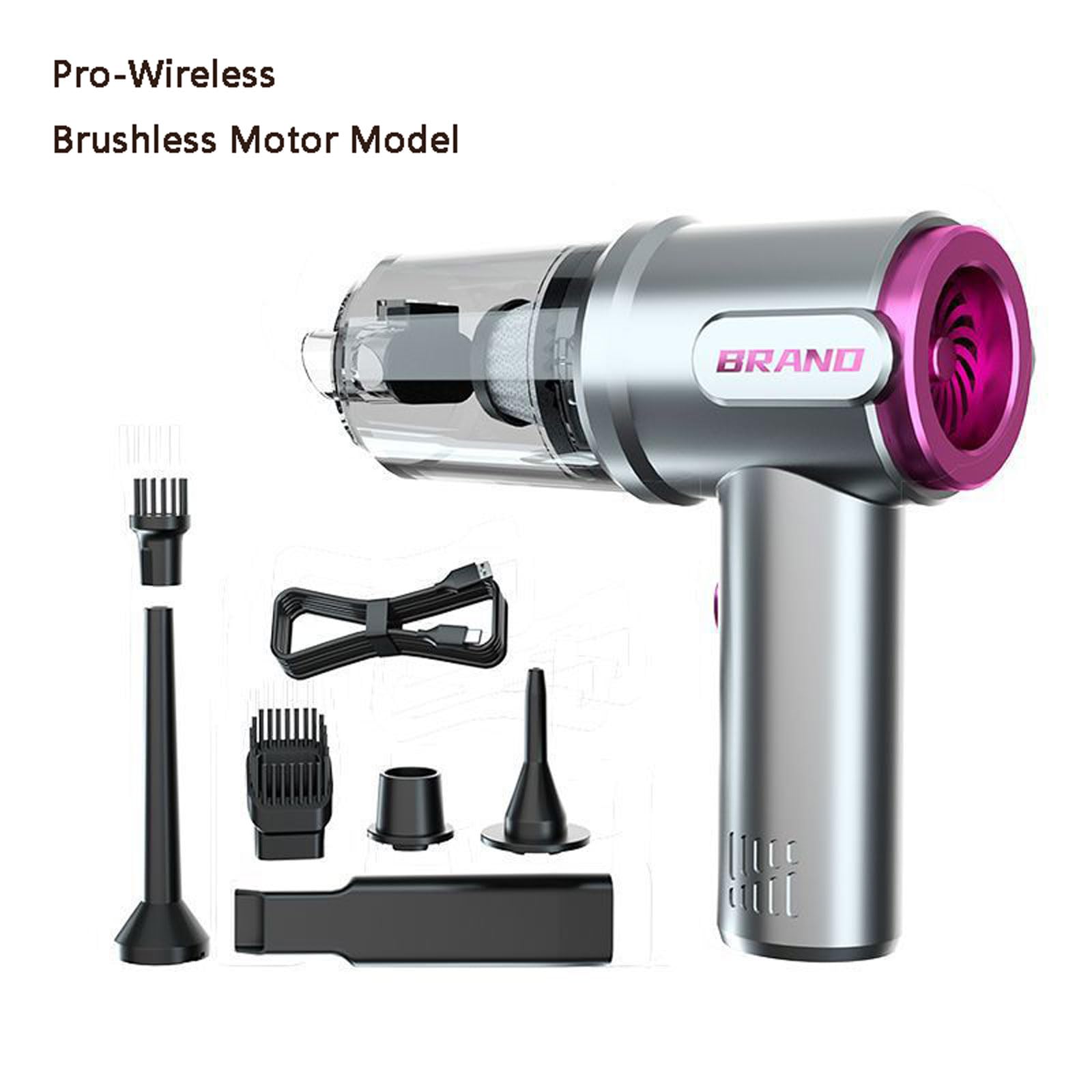 aspirapolvere per auto, Aspirapolvere portatile for auto con motore brushless