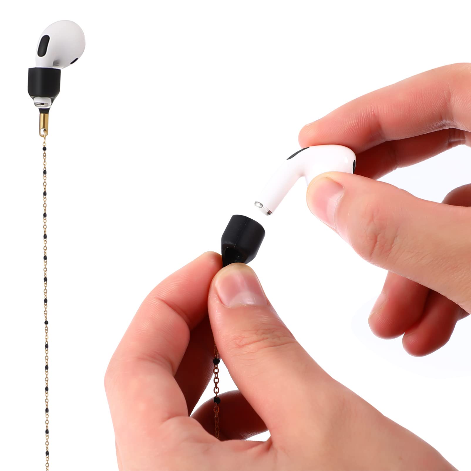 UKCOCO 5stücke Silicone Earbuds Case Mit Anti-Lost Lanyard Schutzhülle Für Pro Tragbares Design Stoßfest Inklusive Karabiner