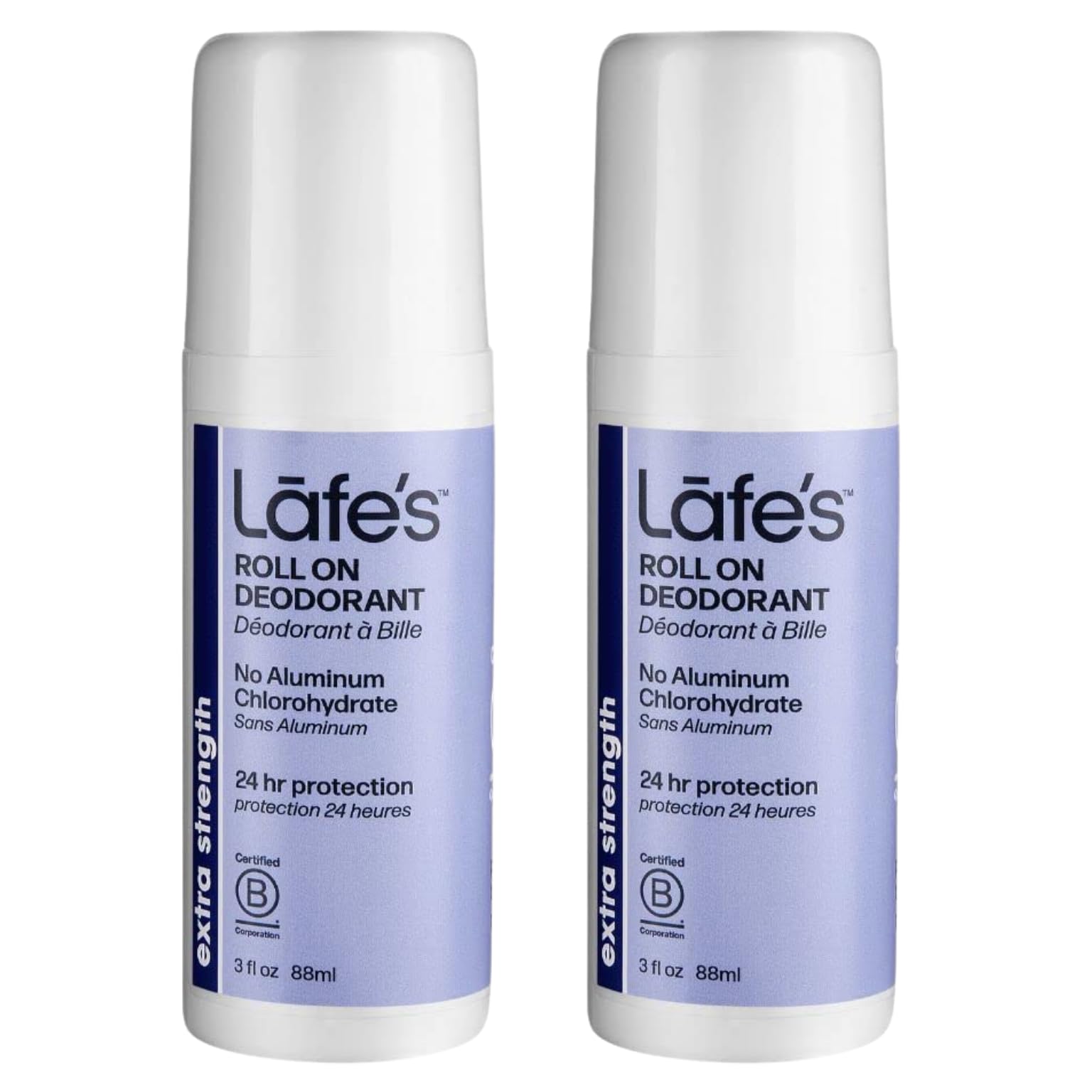 Lafe's Natural Deodorant | 3oz Roll-On Aluminum Free Natural Deodorant for Men & Women | Paraben Free & Baking Soda Free with 24-Hour Protection |
