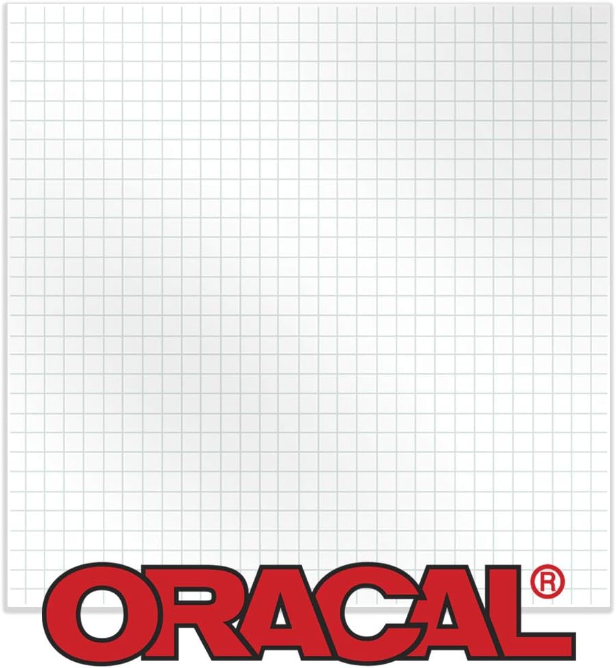 ORACAL 12" Roll Clear Transfer Tape w/Grid for Adhesive