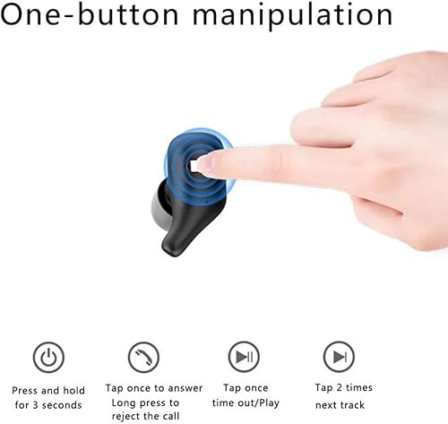 Miniatura 5 de Auriculares inalámbricos Bluetooth 5.0 True Wireless Auriculares deportivos intrauditivos TWS estéreo HiFi Sound 30H Playtime Auriculares