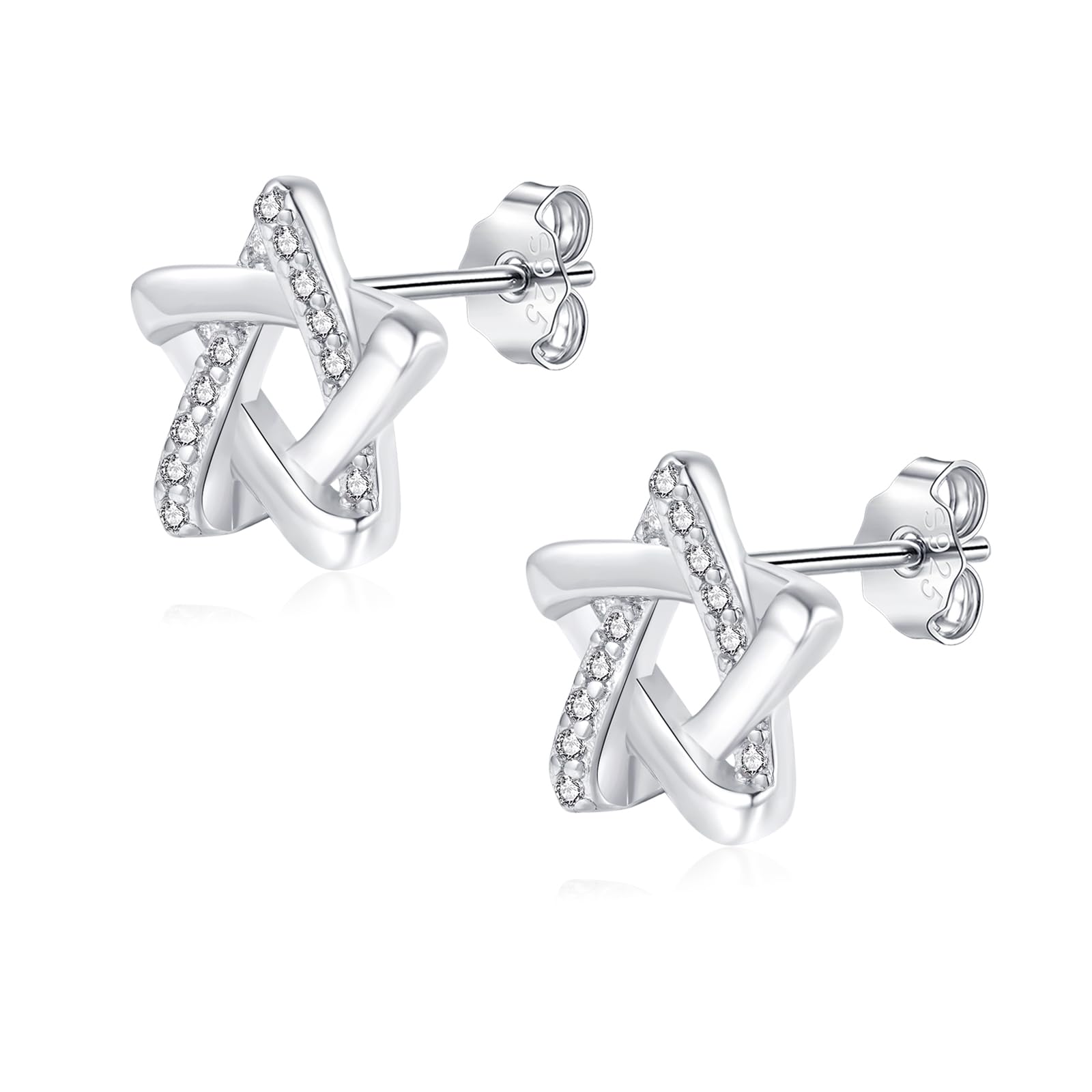 Josfeva Silber Creolen Ohrringe Hängend, 925 Sterling Silber