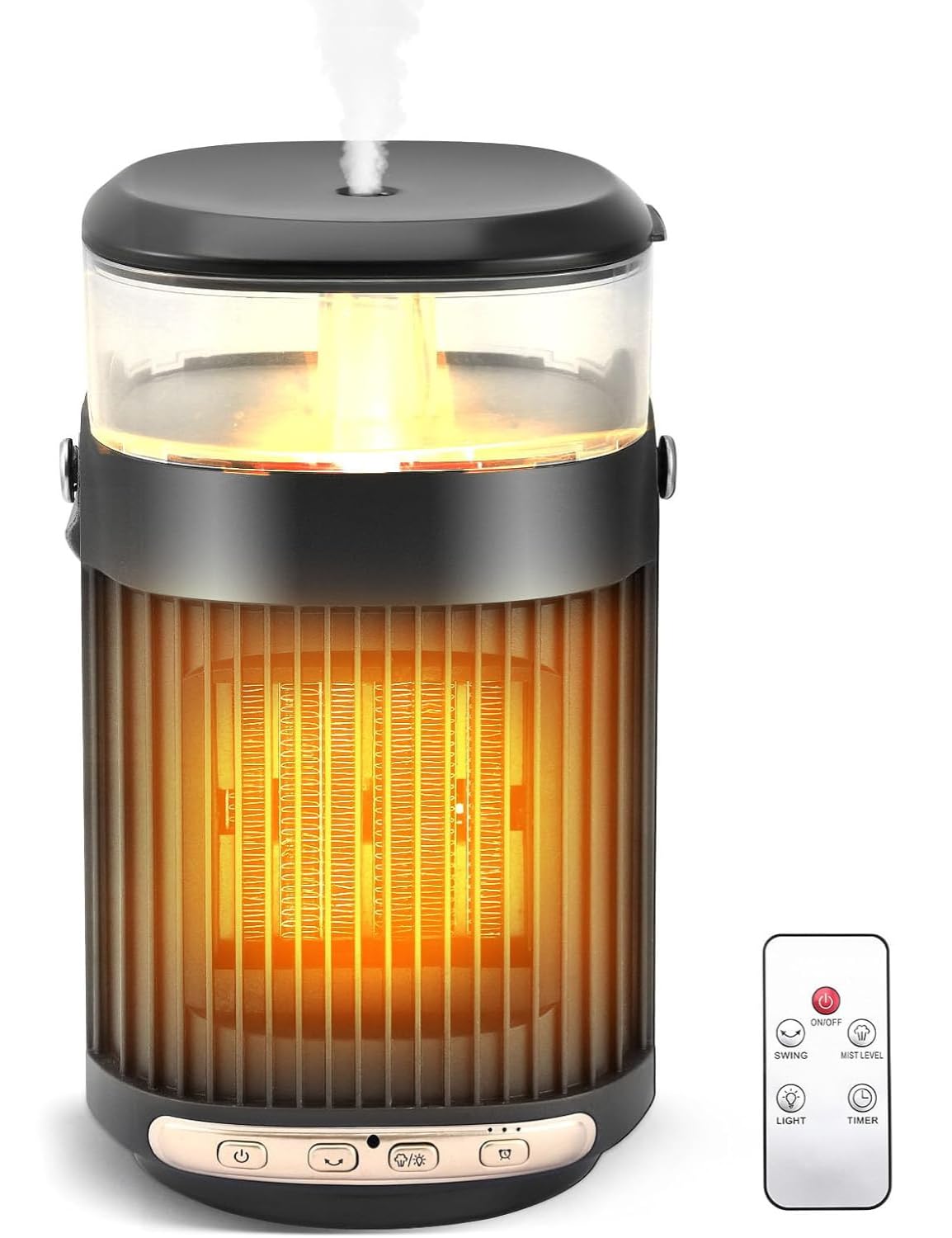 Humidifiers for Home, Air Humidifier with Heater 800W, Room Heater, Cool Mist Ultrasonic Humidifier for Large Room & Bedroom, Baby Nursery, Plants, Essential Oil Diffuser with 7 Color Lights-image-19