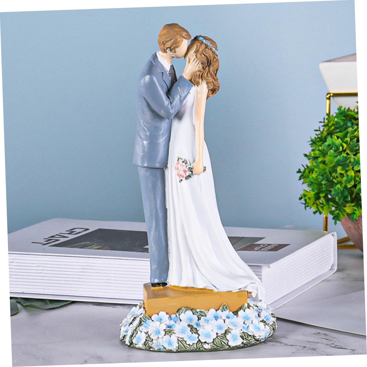 VALICLUD Hochzeitsschmuck aus Kunstharz Romantische Skulpturen für Tischdekoration Paardeko als Liebesfigur für Besondere Anlässe