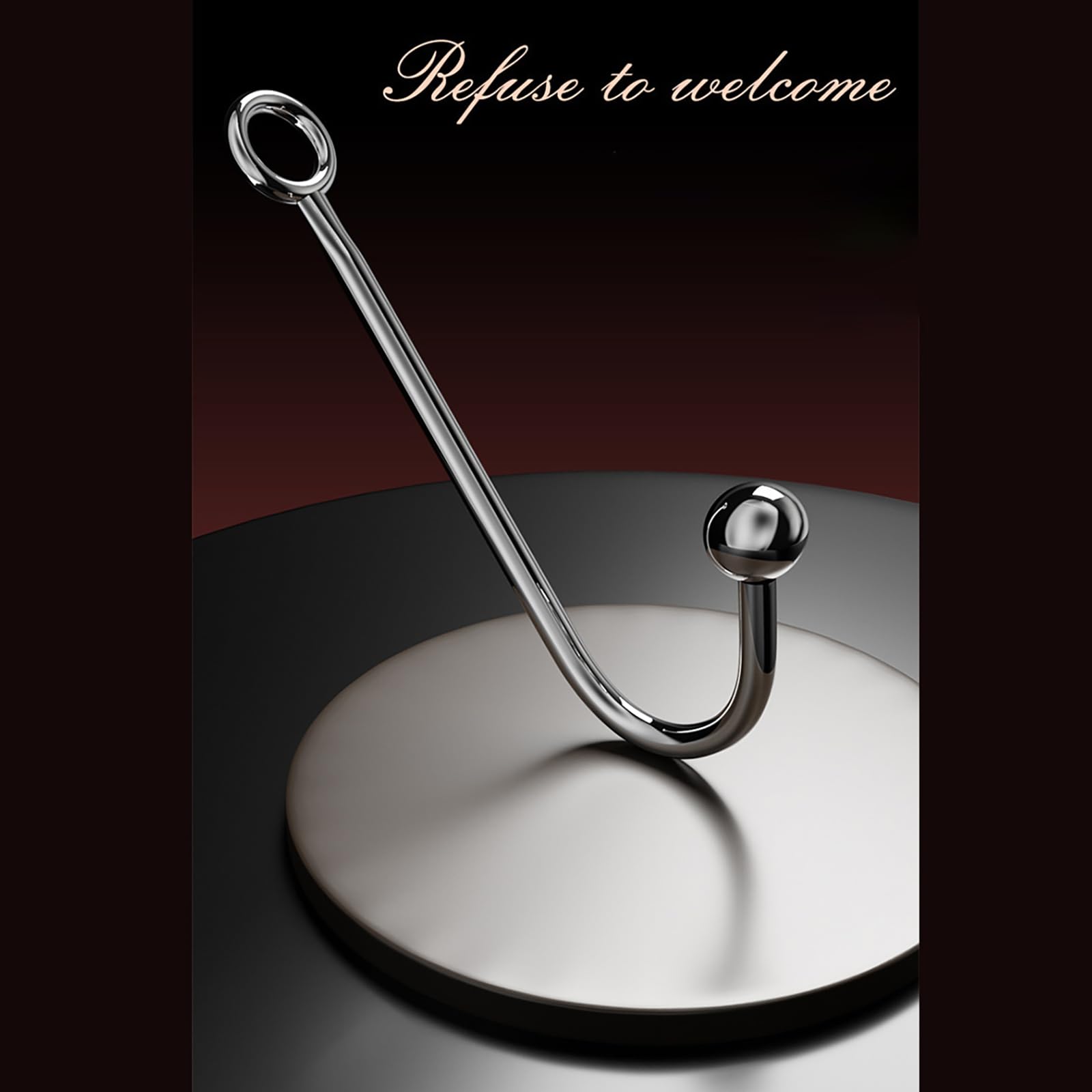 Collar De Sujeción De Cuero Ajustable Con Cadena Plug Anal Gancho Anal De Acero Inoxidable Kit De Bondage Fetichista, Juguetes Sexuales Para Parejas