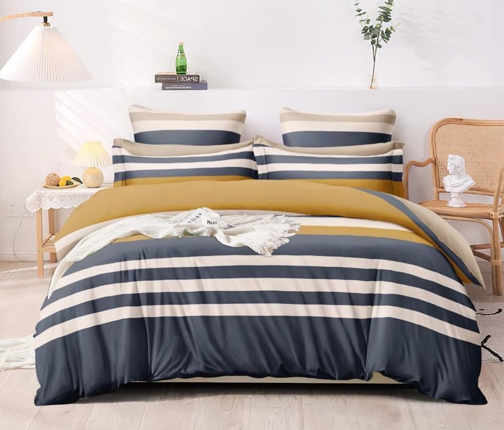 350 Tc Heavy Glace Cotton Super King Size Duvet Cover II Razai Cover II Quilt Cover for Double Bed Size with Zipper (Dohars) 108x108 inch-Multicolor-picture-35