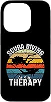 Vista 17 de Funda para iPhone 12 Pro Max Scuba Diving Is My Therapy Scuba Diver