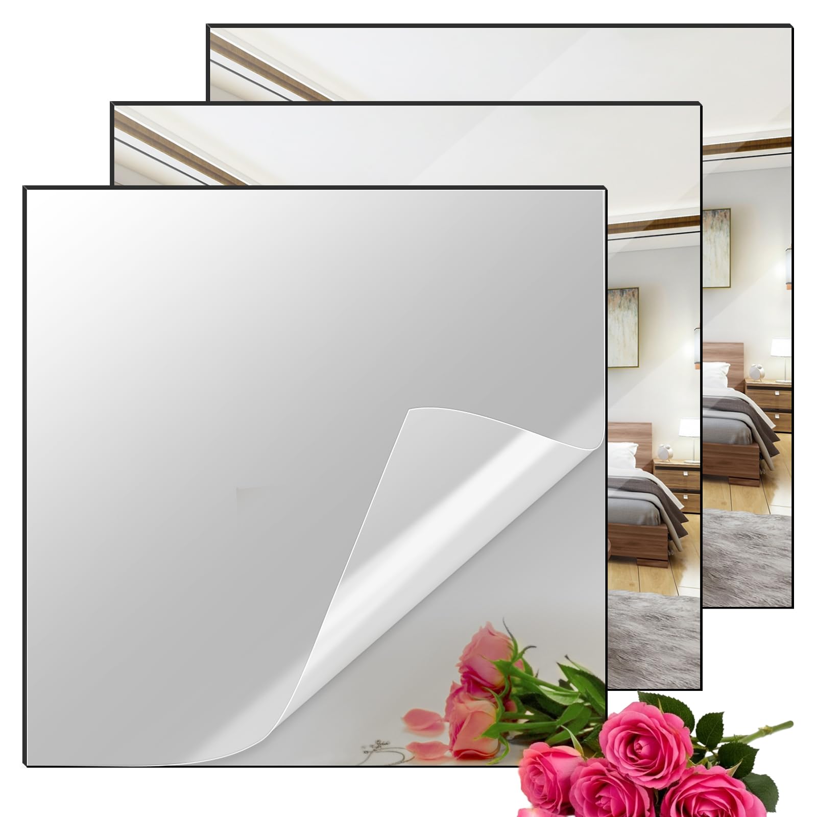 Colorful Acrylic Mirror Sheets - 8 Colors, 8"x8" -10