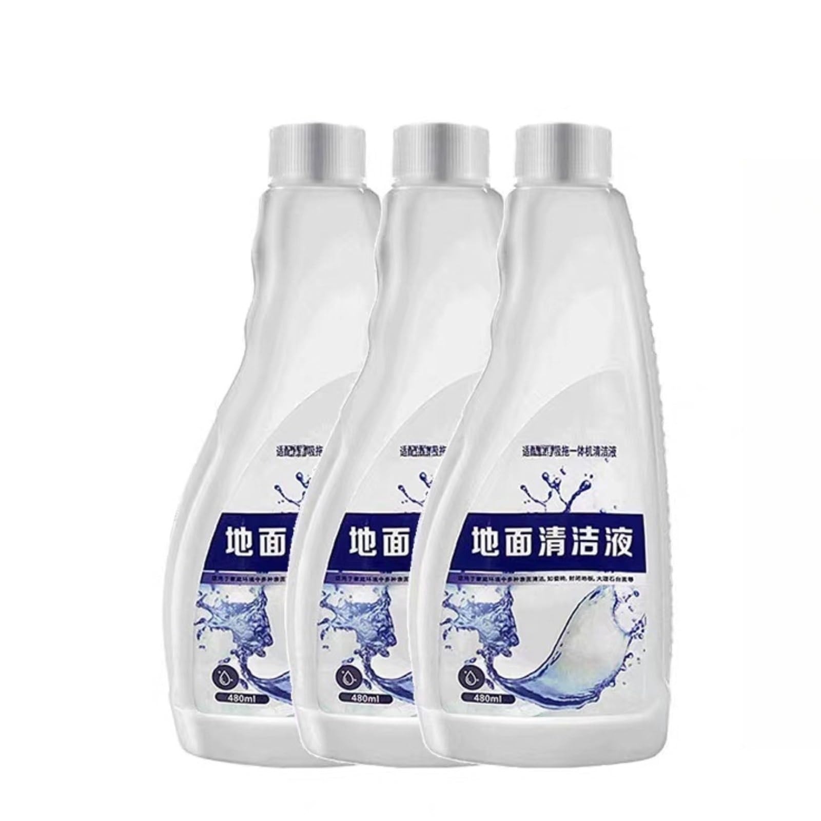 Liquide de nettoyage des sols Sweeper,480ML / 16.23 FL,OZ 。 Compatible pour Tineco Floor One S3/S5/iFloor/Breeze/S5 Combo/S7 Pro。 Solution de nettoyage des sols liquide liquide(3pack)