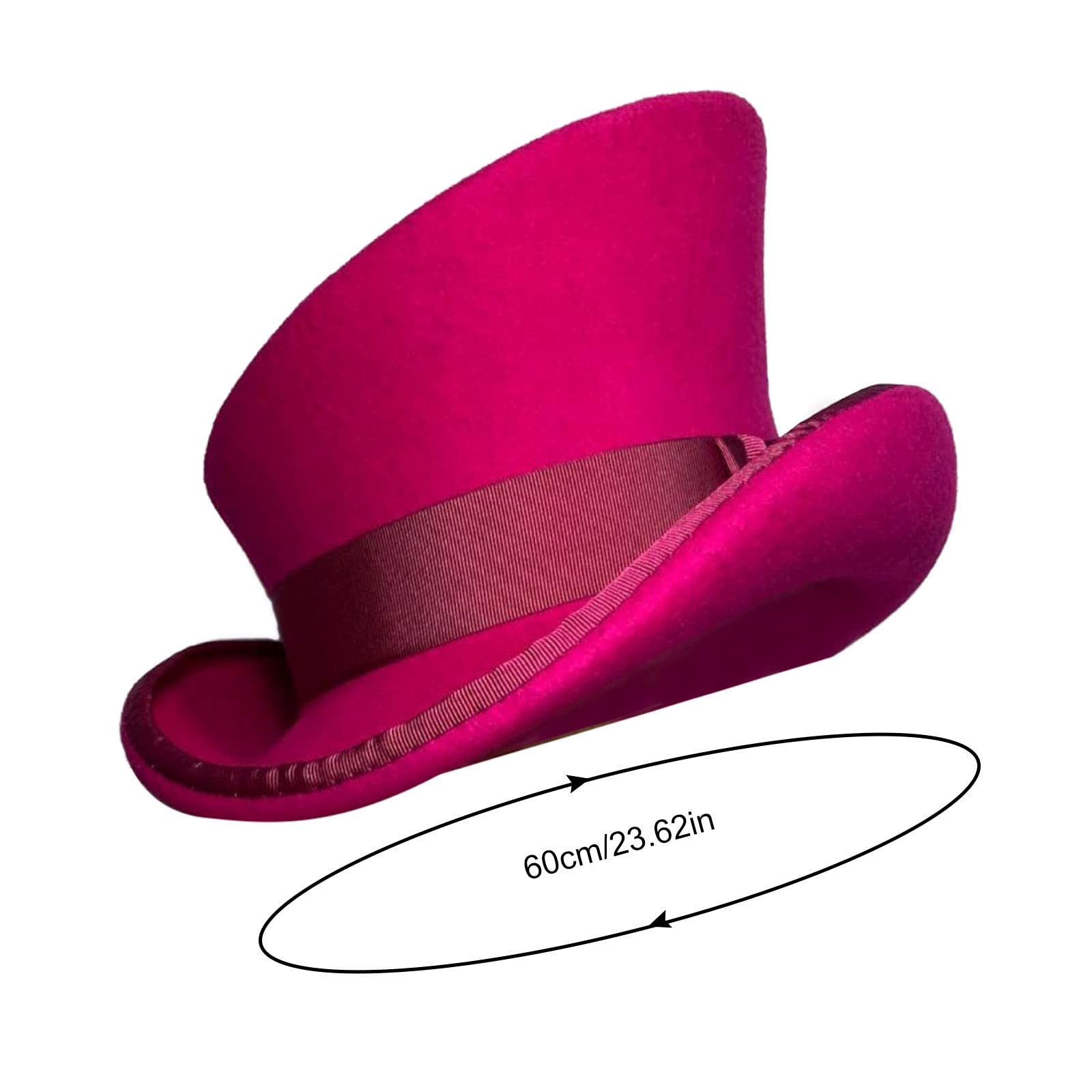 Gorro masculino capucha cilindro asimétrico sombrero de lana damas caballeros unisex sombrero steam punk cilindro moda sombrero decorativo gorro de invierno hombres, morado, Talla única