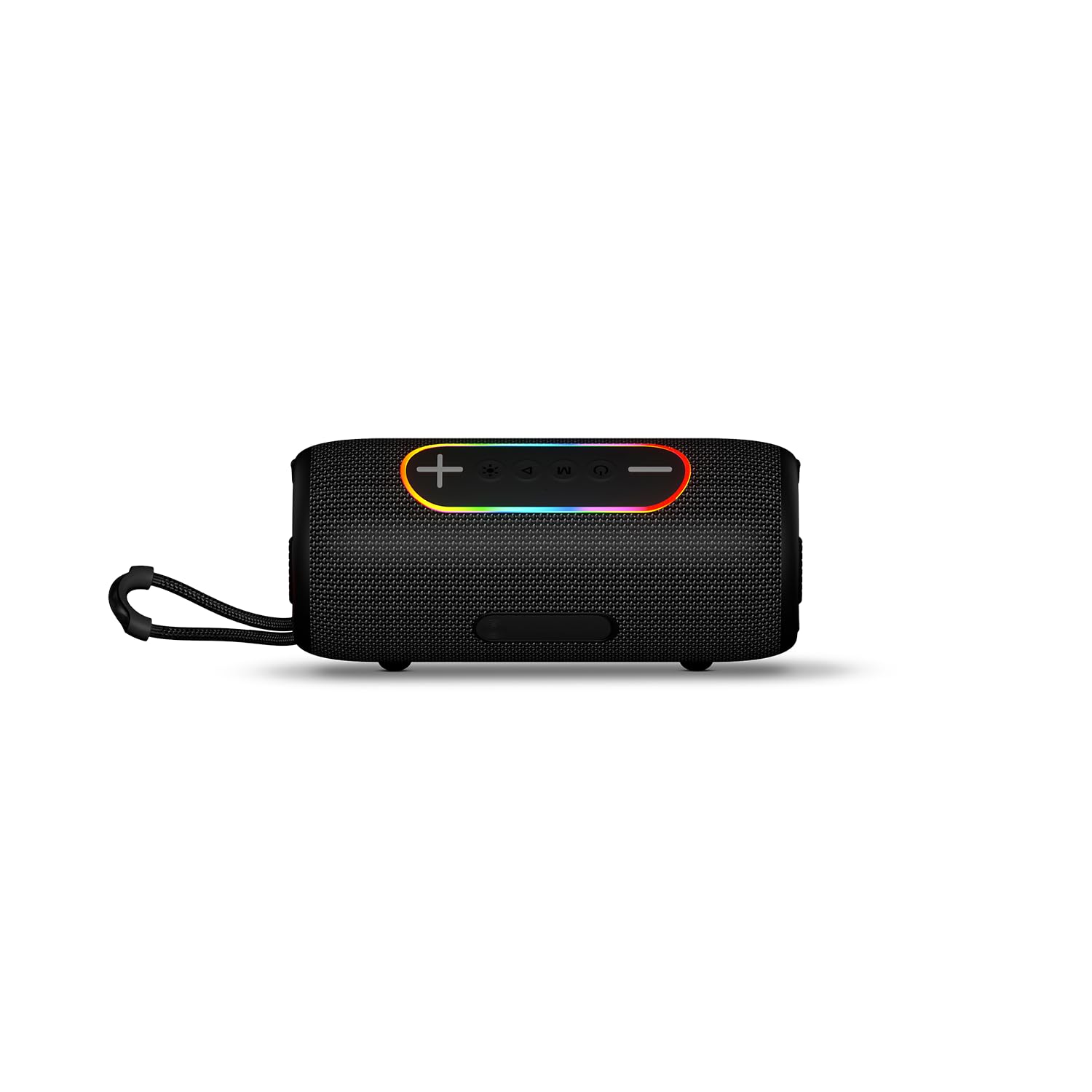 SPC Orbital Storm – potężny przenośny głośnik Bluetooth 60 W z diodą LED 360° | Czas pracy baterii do 20 godzin | Wodoszczelność IPX6 | True Wireless | USB, microSD i gniazdo 3,5 mm | Głośnik i pasek