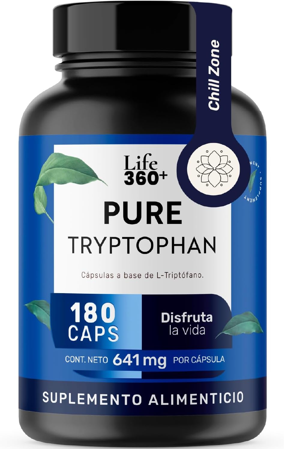 Life 360+ PURE TRYPTOPHAN | 180 cápsulas a base de L-Triptófano ...