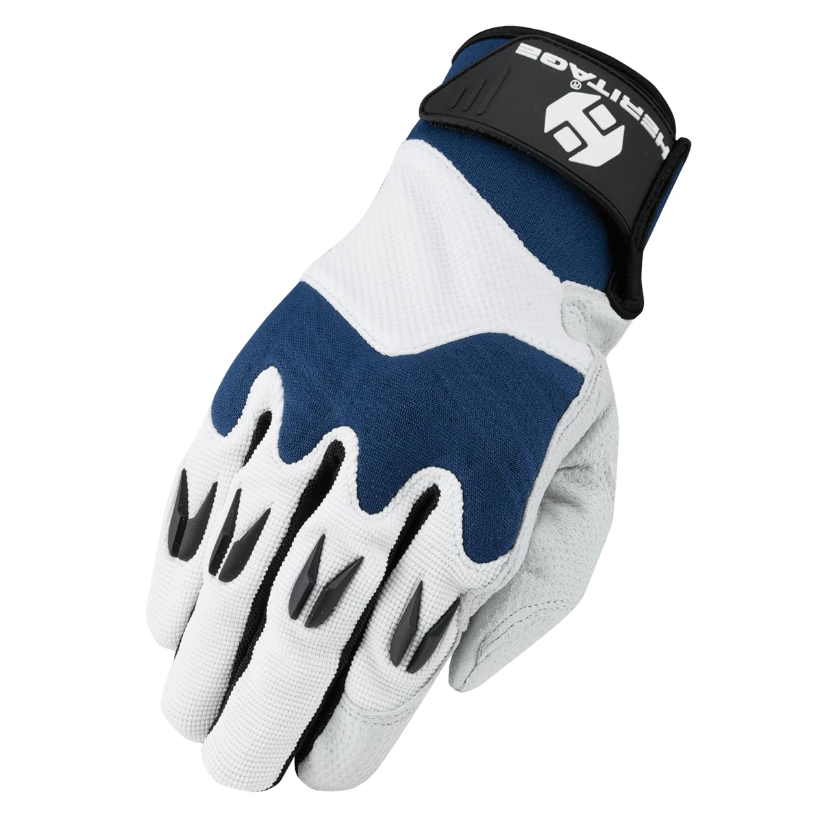 Heritage Performance Gloves, Polo Pro Glove, Size 7, White/Navy