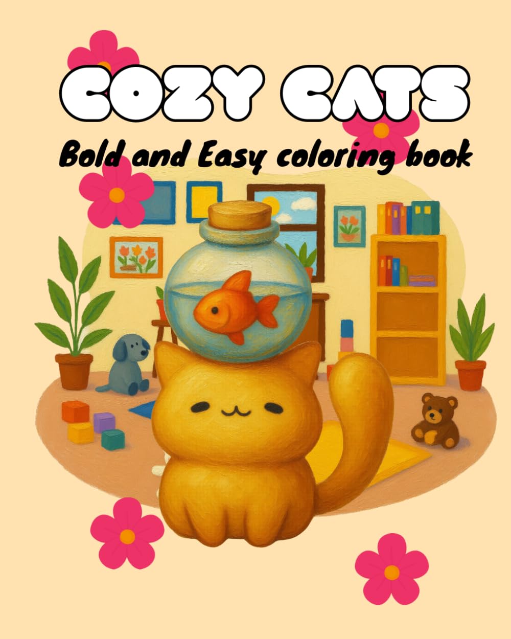 COZY CATS: Bold and Easy coloring book