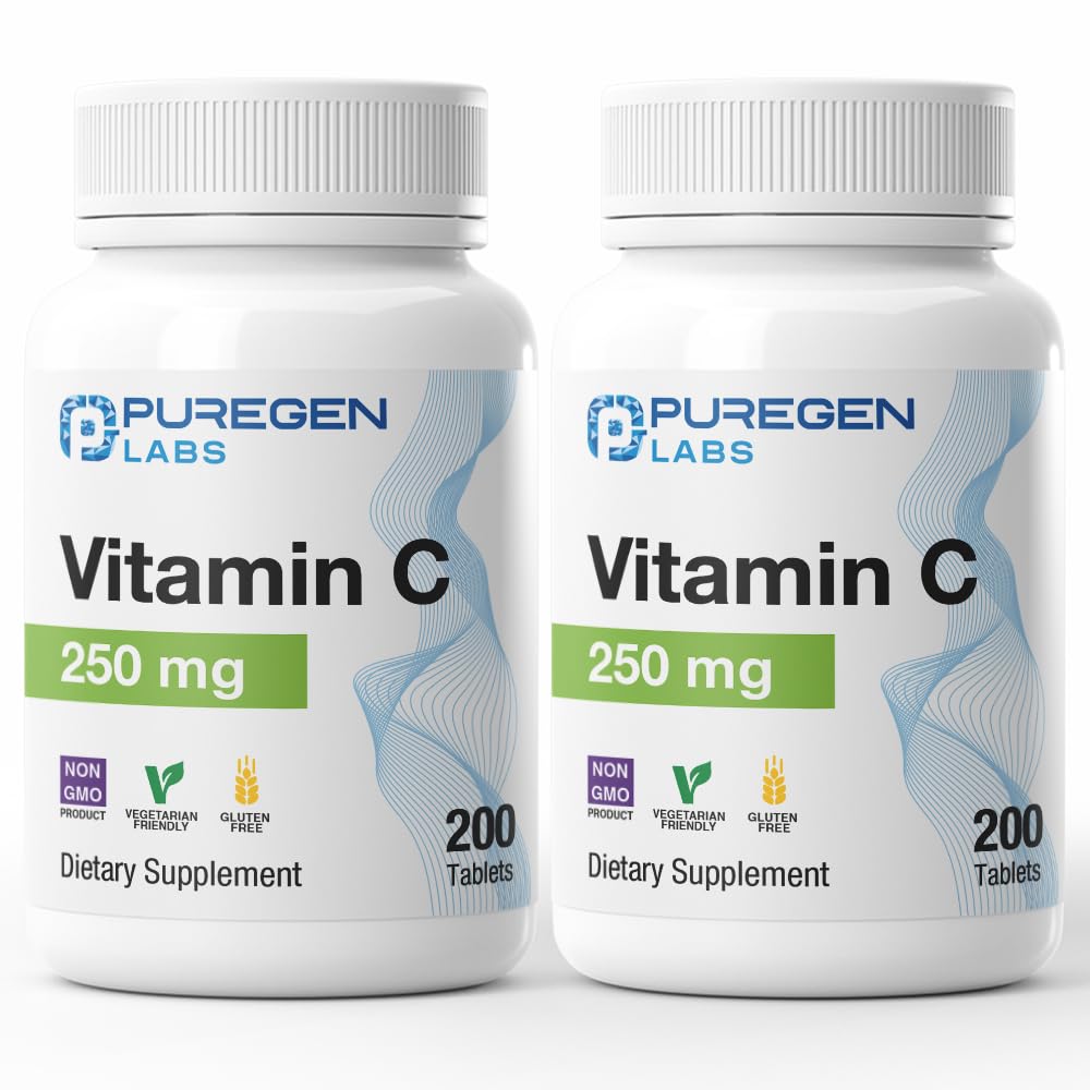Puregen Labs Vitamin C 250 mg Supports a Healthy Immune System