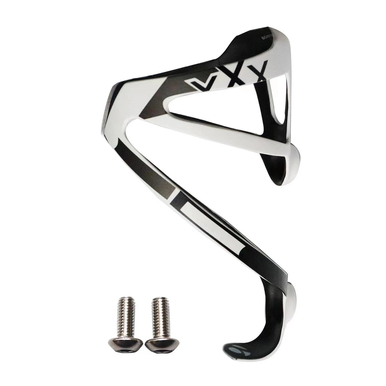 Flaschenhalter Fahrrad Ultraleichter Flaschenhalter aus Vollcarbon for Mountainbike, Rennrad, 16 g, Wasserflaschenhalter, Wasserbecherhalter GeträNkehalter Fahrrad(2PCS White with Card)