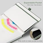 AHGXG Carnet de notes du Journal Linéaire, 320 Pages, A5 Taille (5.7" × 8.3") | Couverture rigide, 100 GSM Papier, 2 Signet, pour les étudiants & Professionnels, écriture, école & Journalage (vert sage)